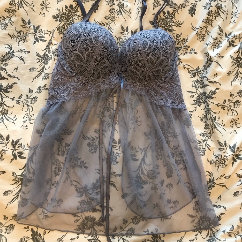 Cool purple babydoll lingerie